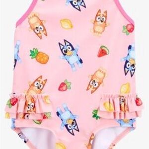 Bluey One Piece Swimming Suit 6 Months Baby Toddler Girl Swimwear Pool Beach